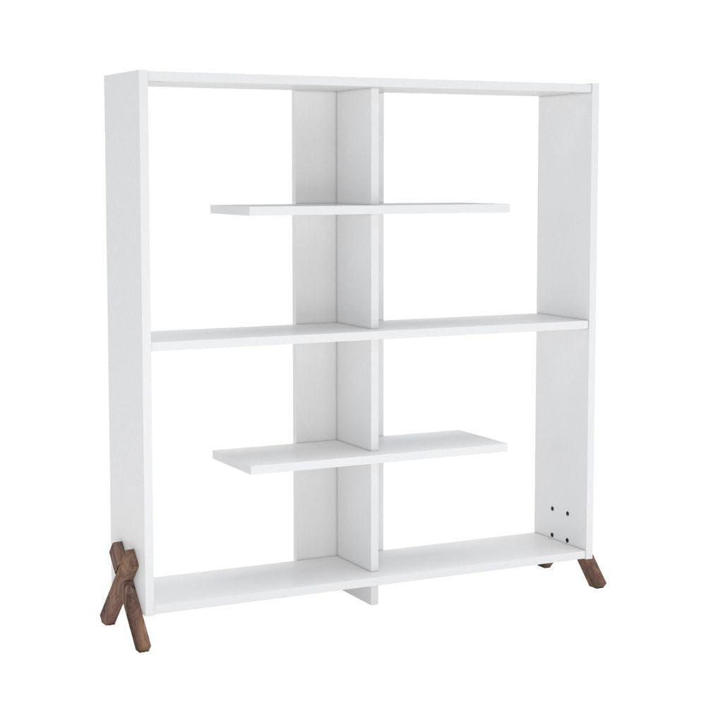 libreria kipp bianca, design versatile per ambienti moderni, scandinavi o industriali