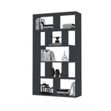 libreria face grigio cemento 90x30x170h cm, dettaglio della struttura in legno o metallo, robusta e funzionale