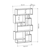 libreria orizzontale karmato bifacciale antracite, design versatile per ambienti moderni, scandinavi o industriali