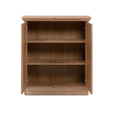 credenza timber 01a con 2 ante colore rovere anticato, madia moderna per contenere stoviglie, tovaglie e oggetti decorativi