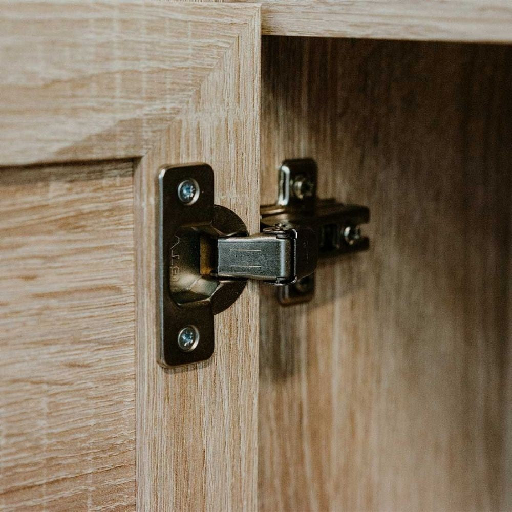 madia bali 51b 4 ante e due cassetti effetto vimini, finitura opaca o effetto legno per ogni tipo di arredamento