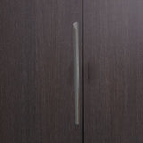 maniglia per armadio gsg120 in alluminio finitura cromata, maniglia installata su cassetto o anta, pronta all’uso