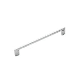 maniglia cromata per mobile zafir 160 y499160, maniglia vista frontale, ideale per mobili e porte moderne