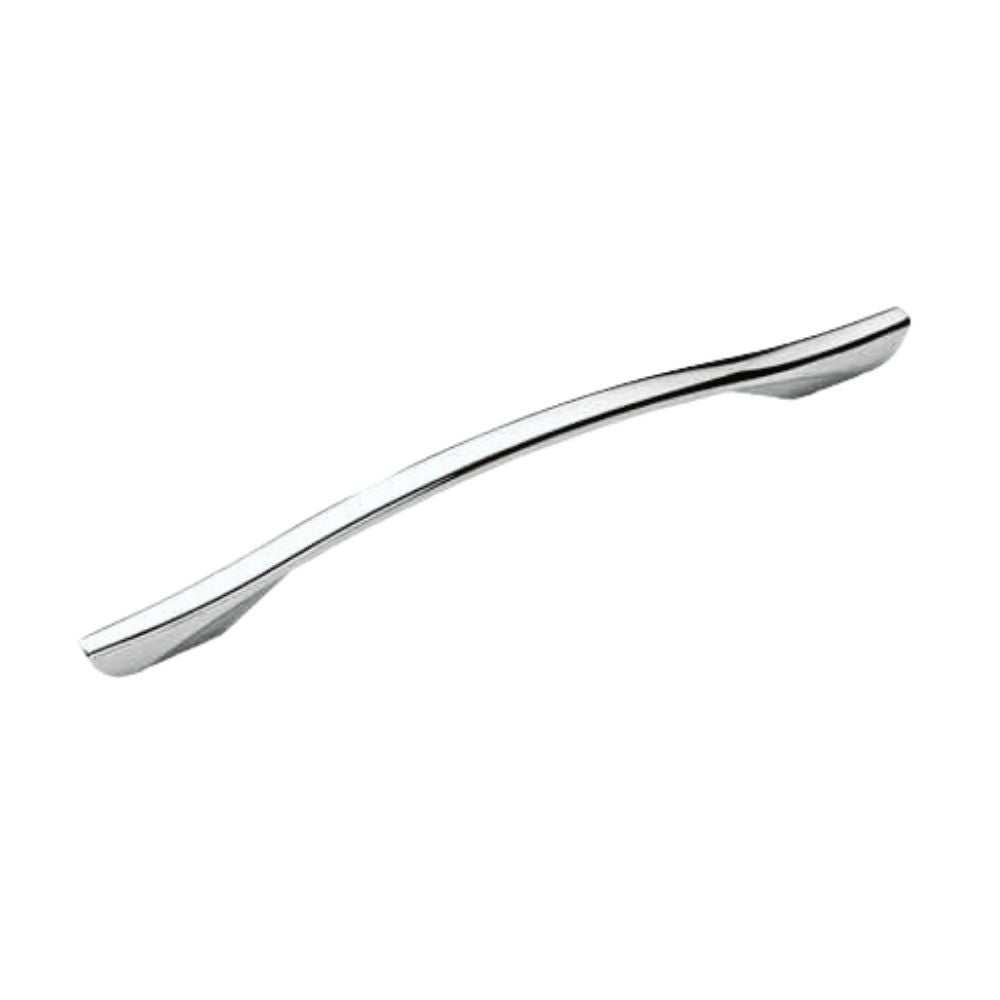 maniglia cromata per mobile enzo 224 y498224, maniglia vista frontale, ideale per mobili e porte moderne