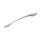 maniglia cromata per mobile enzo 224 y498224, maniglia vista frontale, ideale per mobili e porte moderne