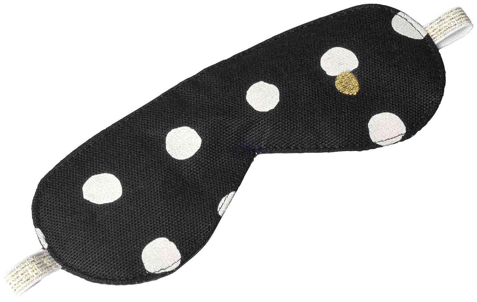 maschera da notte mia caviale, colore caviale, taglia 8 x 20. maschera da notte in cotone biologico per un sonno naturale e profondo