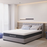 materasso matrimoniale fenice 160x190x25 h cm tessuto antibatterico sfoderabile, materasso memory o a molle, ideale per due persone