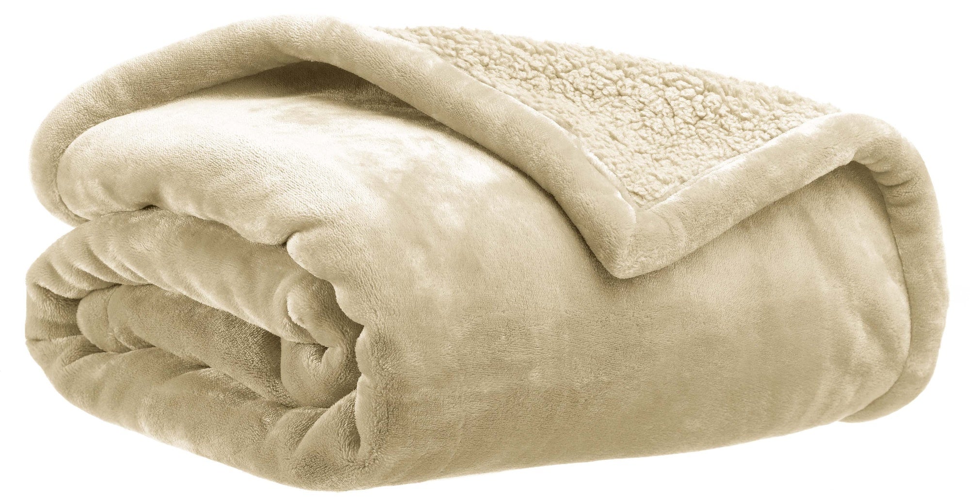 maxi plaid michka lino, colore lino, taglia 180 x 220. plaid piegato in vista frontale su fondo bianco, perfetto per...