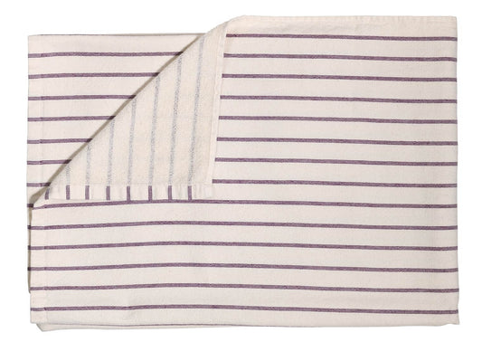 maxi telo da bagno marina pioggia viola, colore pioggia viola, taglia 160 x 100. telo da bagno piegato in modo ordinato su fondo bianco