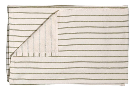 maxi telo da bagno marina muschio, colore muschio, taglia 160 x 100. telo da bagno piegato in modo ordinato su fondo bianco