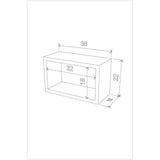 libreria pensile monroe composta da 3 quadri rf141104, vista ambientata in soggiorno, cucina o bagno