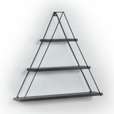 mensola triangolare moset 3 ripiani nero mt191005, scaffale verticale con ripiani aperti per massima funzionalità