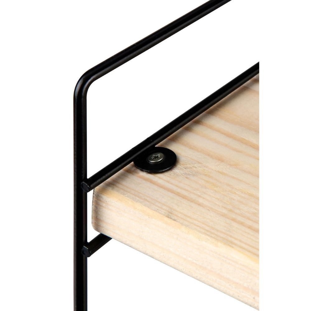 scaffale hobby 3 ripiani 40x13x40 nero asz1571, mensole minimaliste in legno o metallo facili da installare