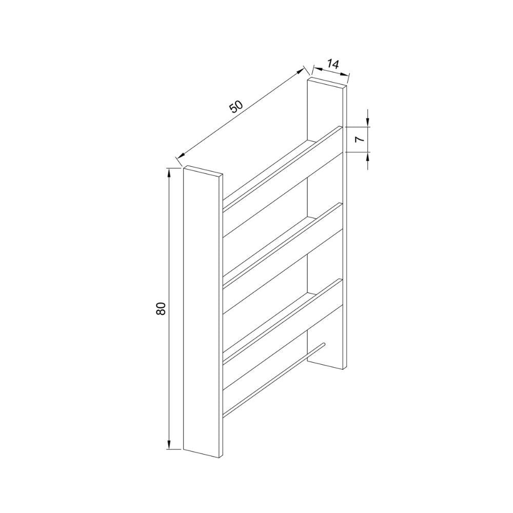 mensola da parete alisa 3 ripiani bianca, mensole minimaliste in legno o metallo facili da installare