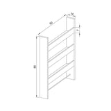 mensola da parete alisa 3 ripiani bianca, mensole minimaliste in legno o metallo facili da installare