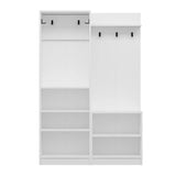 armadio ingresso dante con appendiabito colore bianco, ideale per ingressi stretti o zone di passaggio