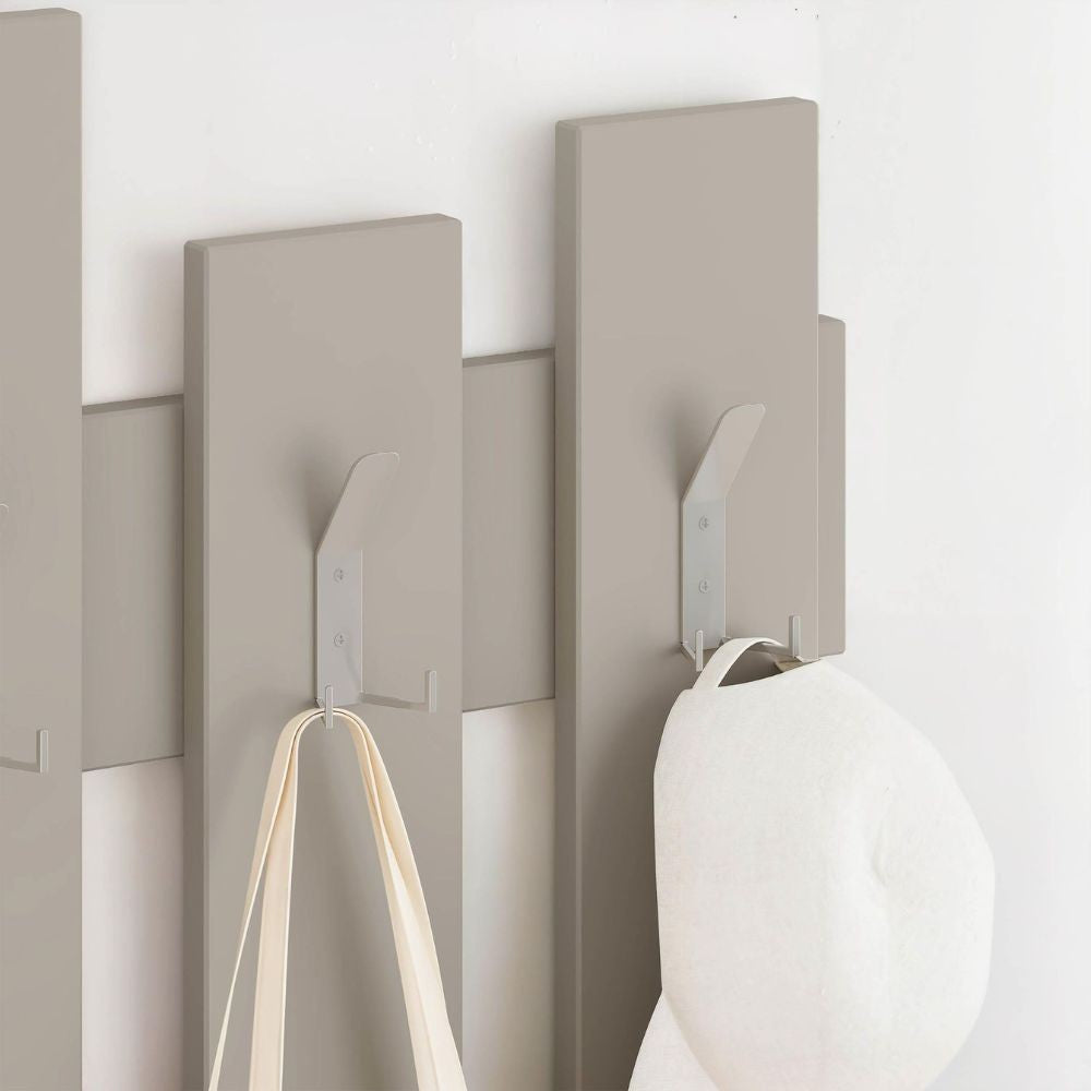 appendiabiti a muro wave cashmere 8 ganci, perfetto per accogliere con stile all’ingresso di casa