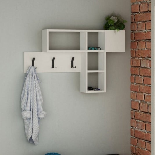 appendiabiti da parete game bianco, mobile ingresso con appendiabiti e specchio