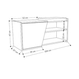 panca scarpiera fiona con struttura rovere e frontali antracite con cuscino, finitura moderna e funzionale per ogni ambiente della casa