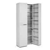 scarpiera lugo 02a con 2 ante e 5 scomparti colore bianco, ripiani regolabili per adattarsi a ogni esigenza