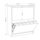 scarpiera shc520retro due ante a ribalta grigio retro, mobile versatile per riporre scarpe, accessori e oggetti vari