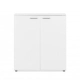 scarpiera satos02a bianca 2 ante e 8 ripiani, ottima soluzione per spazi multifunzionali