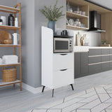 mobile multiuso gorki con cassetti bianco e ripiano retro grey, mobile multiuso compatto per lavanderia, cucina o ingresso