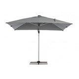 ombrellone a braccio ines con luci led in alluminio anodizzato e telo grigio scuro 3×3, ideale per creare zone d’ombra in...