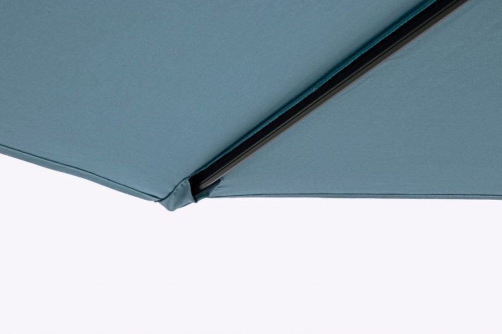 ombrellone rotondo kalife con palo centrale in alluminio e telo blu 3m, design elegante e funzionale per spazi outdoor