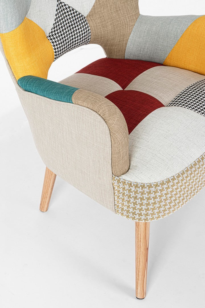 poltrona galatea queen patchwork, ideale per creare un angolo relax in casa