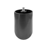 kit 5 piedini da 10cm passo m8 con bullone, piedi per mobili visti frontalmente