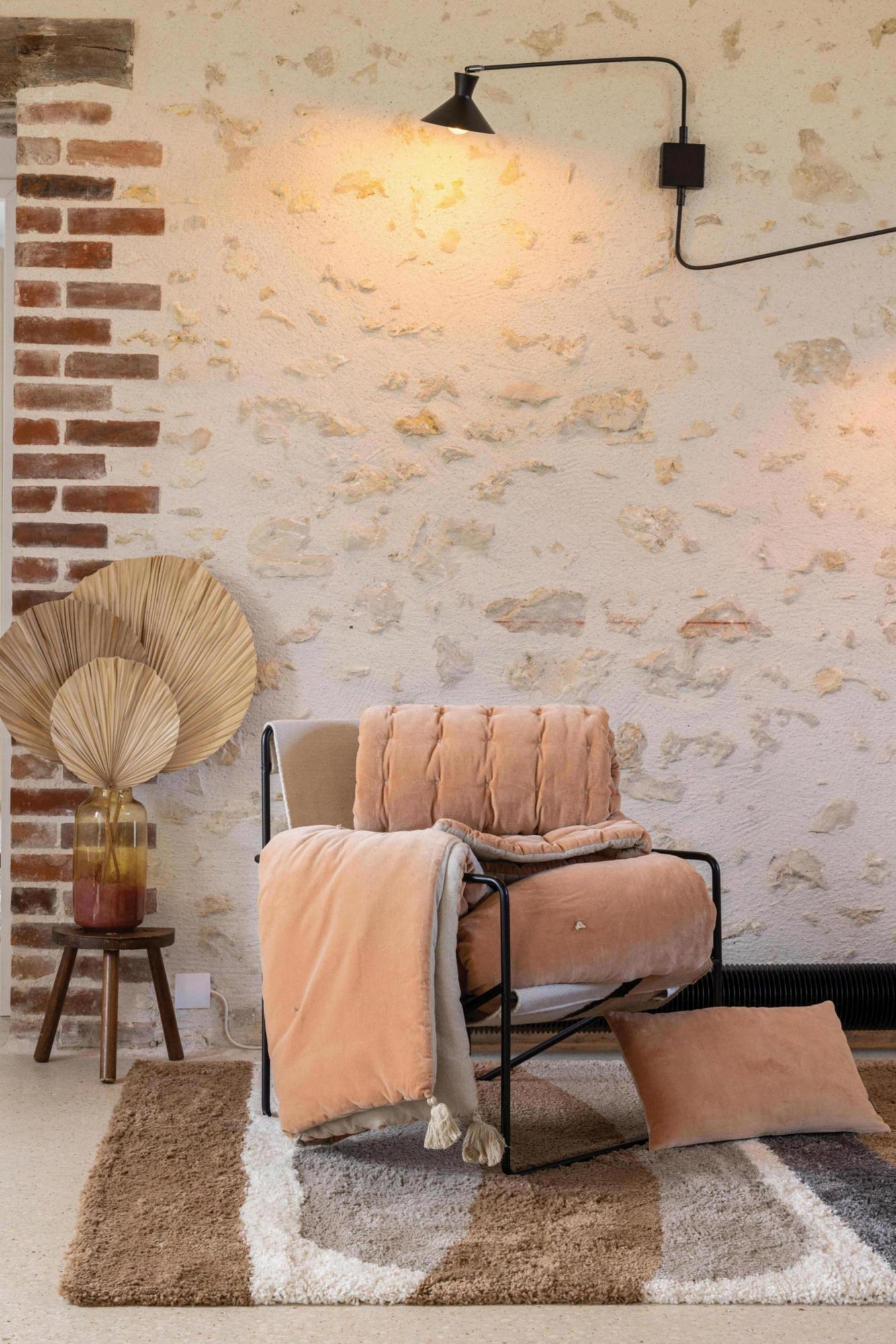 piumino con pompon elise spezie, colore spezie, taglia 80 x 180. copertura da letto ideale per l’inverno, unisce comfort e...