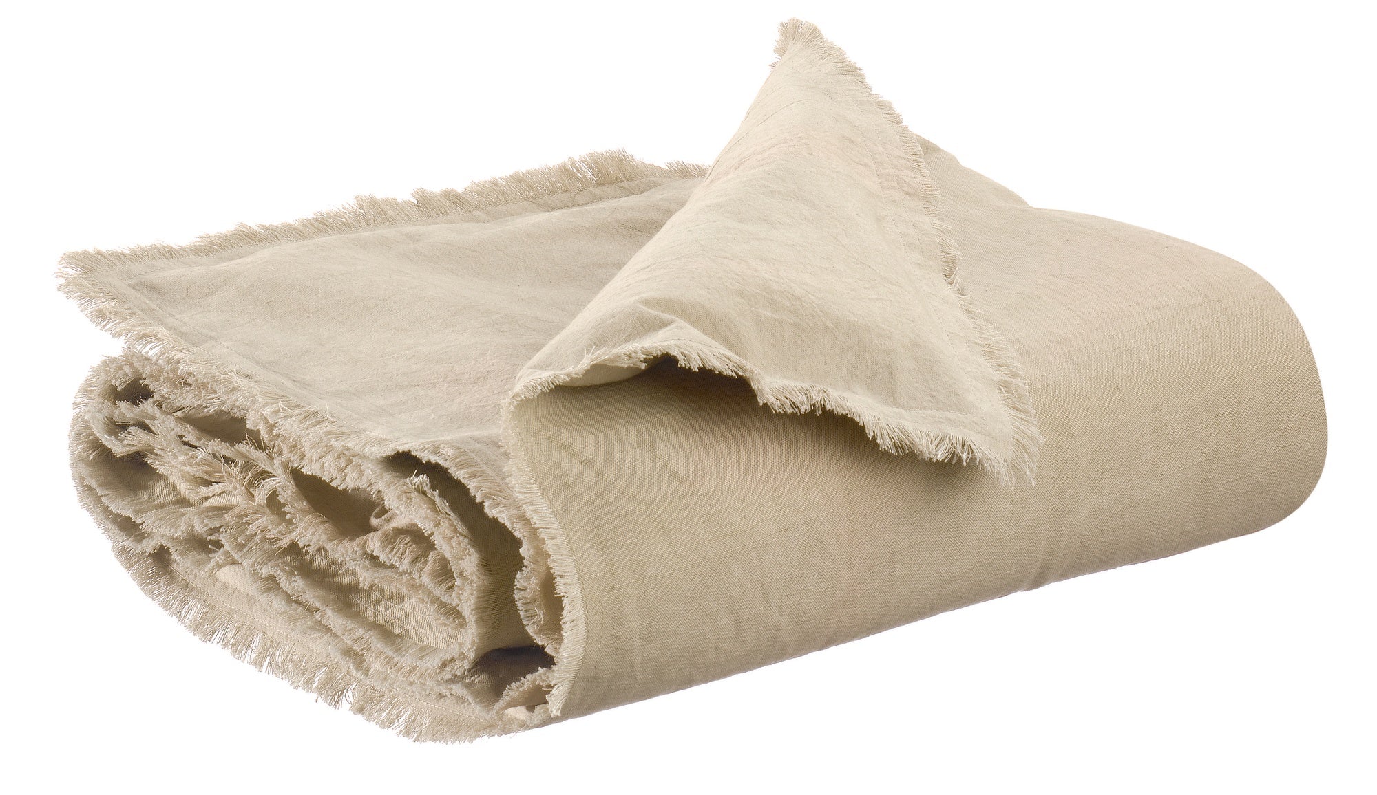 piumino tinta unita laly lino, colore lino, taglia 85 x 200. vista frontale del piumino su sfondo bianco, perfetto per...