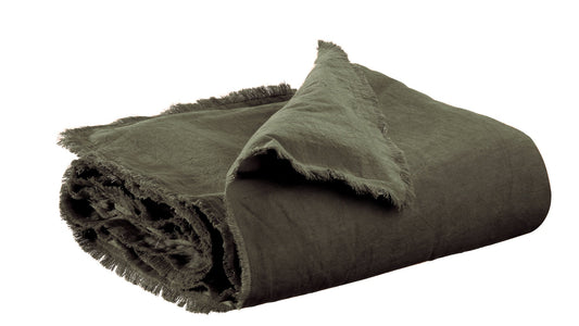 piumino tinta unita laly oliva, colore oliva, taglia 85 x 200. vista frontale del piumino su sfondo bianco, perfetto per...