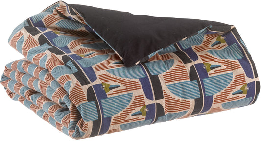 piumone stampato farel multico, colore multico, taglia 85 x 200. piumone in vista frontale su fondo neutro, ideale per...