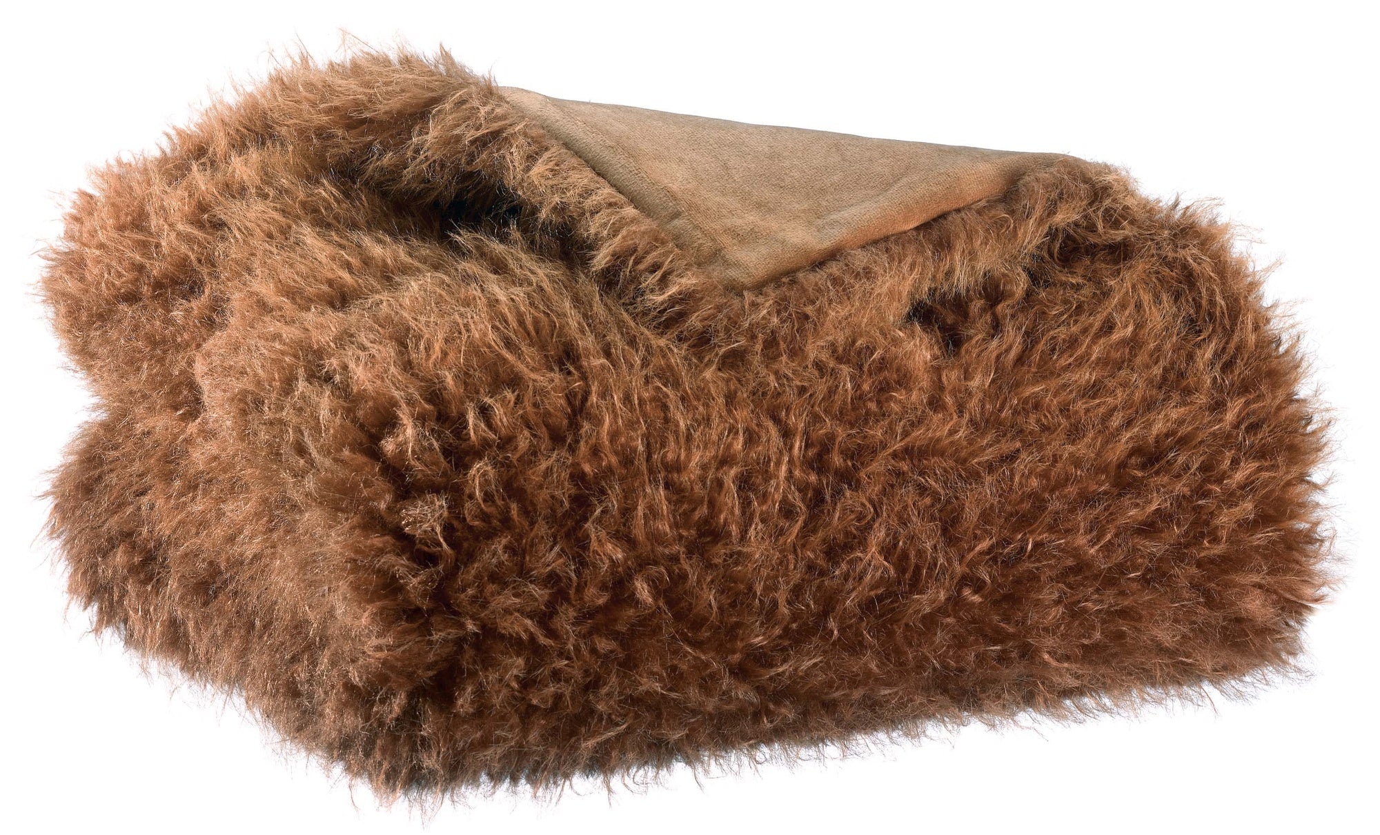 plaid betani mogano, colore mogano, taglia 130 x 160. plaid piegato in vista frontale su fondo bianco, perfetto per arredare...