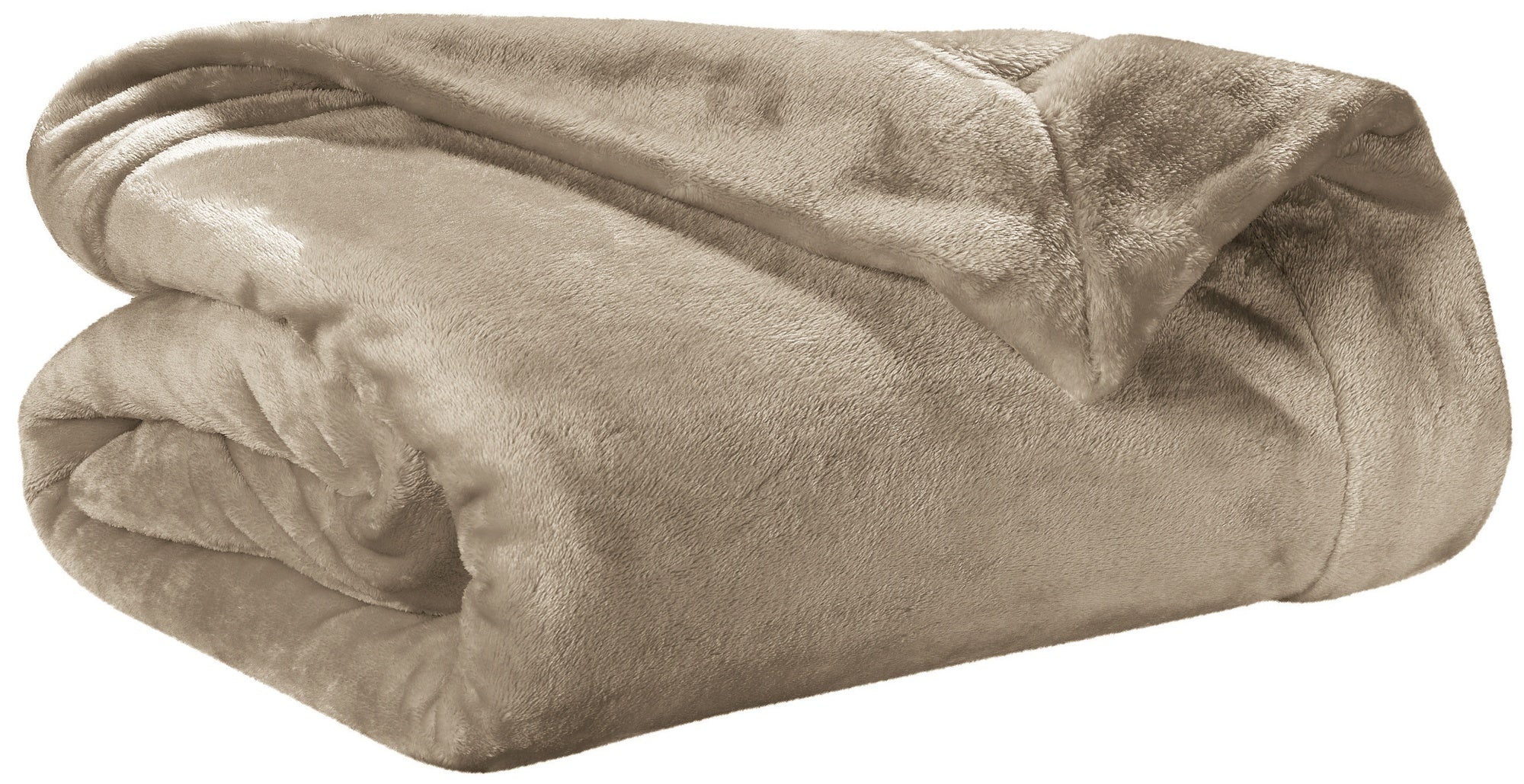 plaid tender ciottolo, colore ciottolo, taglia 150 x 200. plaid piegato in vista frontale su fondo bianco, perfetto per...