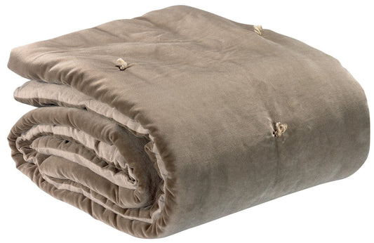 plaid con punti annodati elise spago, colore spago, taglia 140 x 200. plaid piegato in vista frontale su fondo bianco,...