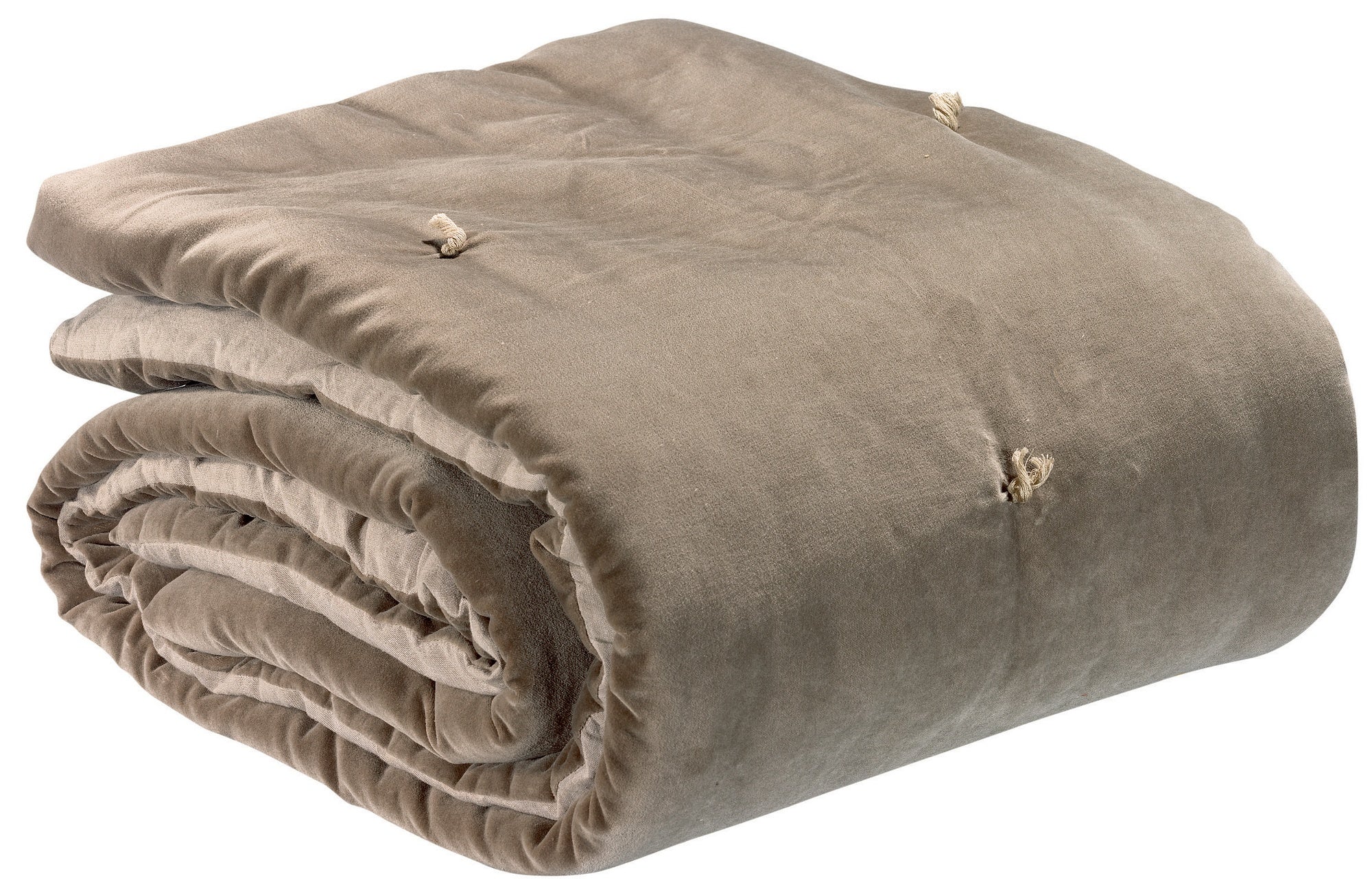 plaid con punti annodati elise spago, colore spago, taglia 140 x 200. plaid piegato in vista frontale su fondo bianco,...