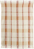 plaid jacquard jane terra di siena multico, colore terra di siena multico, taglia 130 x 160. coperta plaid soffice e calda,...