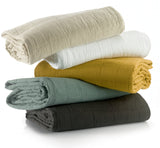 plaid riciclato titou bianco, colore bianco, taglia 140 x 200. coperta plaid soffice e calda, ideale per coccolarsi nelle...