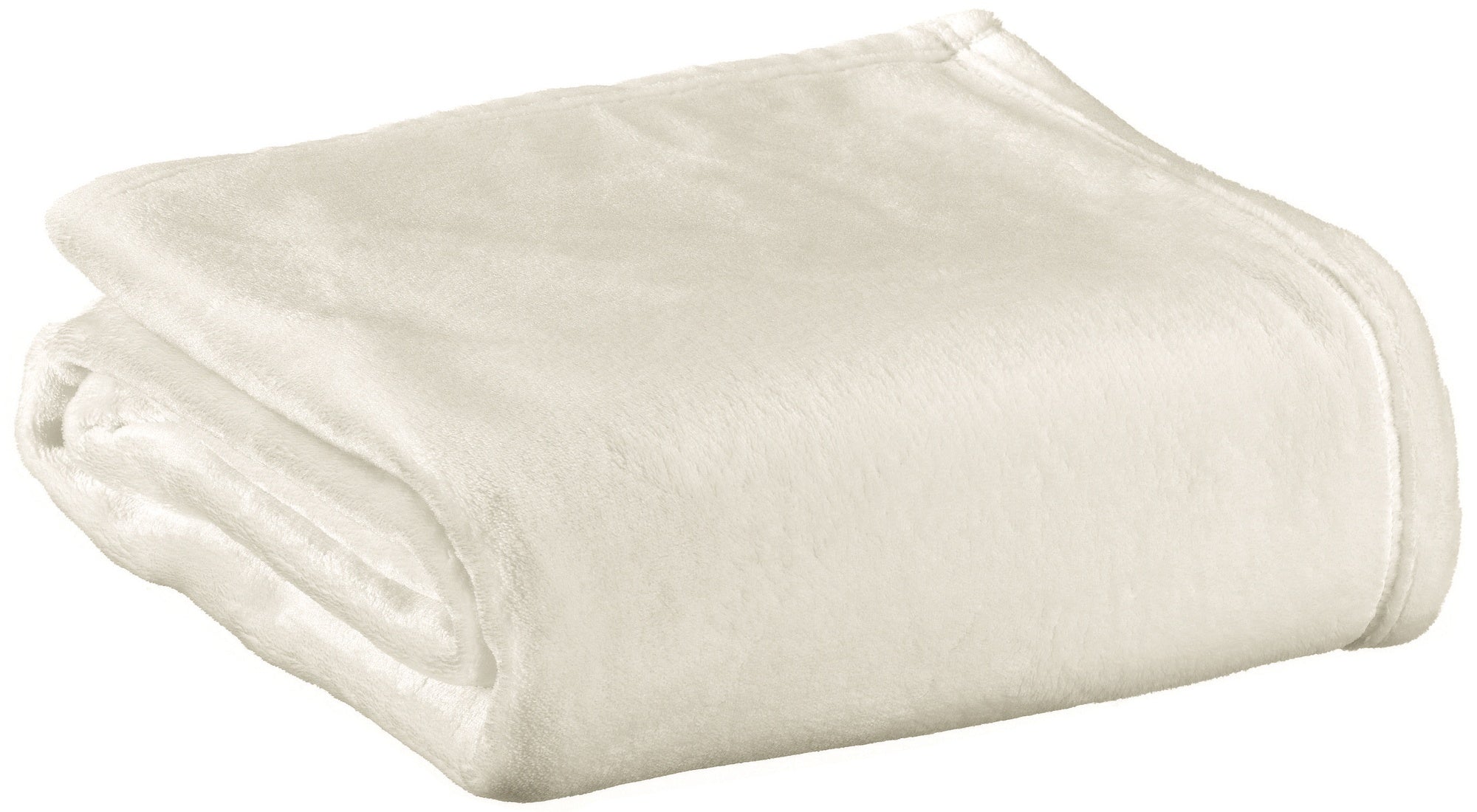 plaid riciclato theo neve, colore neve, taglia 130 x 160. plaid piegato in vista frontale su fondo bianco, perfetto per...