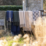 plaid riciclato a righe isabel marina militare, colore marina militare, taglia 130 x 160. versatile e pratico per ogni...