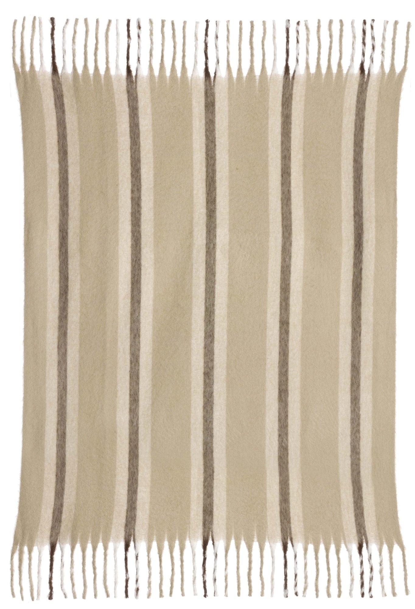 plaid riciclato a righe isabel nuvola, colore nuvola, taglia 130 x 160. coperta plaid soffice e calda, ideale per coccolarsi...