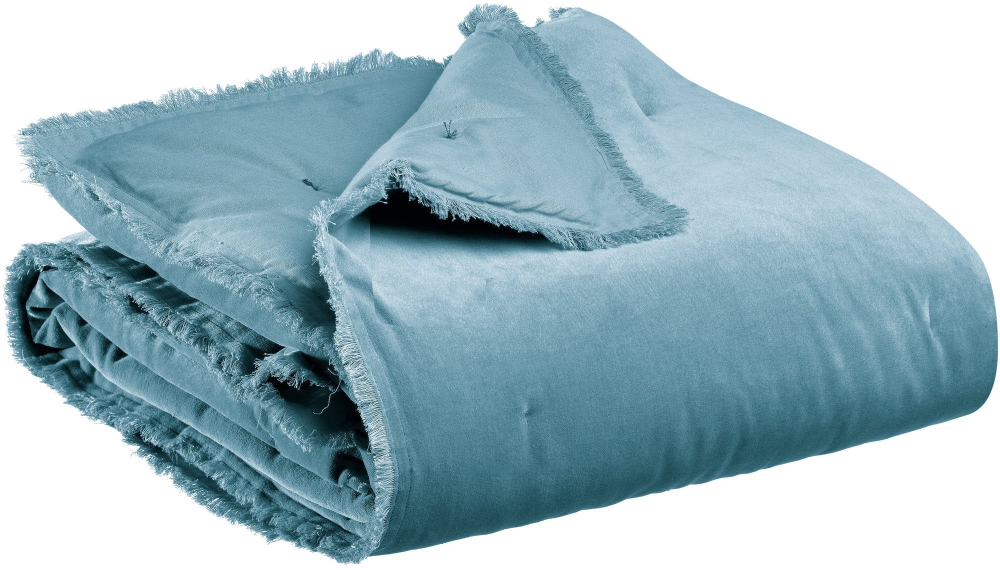 plaid tinta unita fara acciaio, colore acciaio, taglia 135 x 200. plaid piegato in vista frontale su fondo bianco, perfetto...