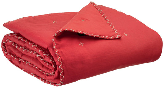 plaid tinta unita nala uva spina, colore uva spina, taglia 140 x 200. plaid piegato in vista frontale su fondo bianco,...