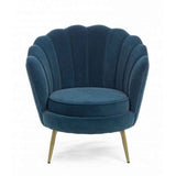 poltrona giliola blu pavone, vista ambientata in soggiorno o angolo lettura