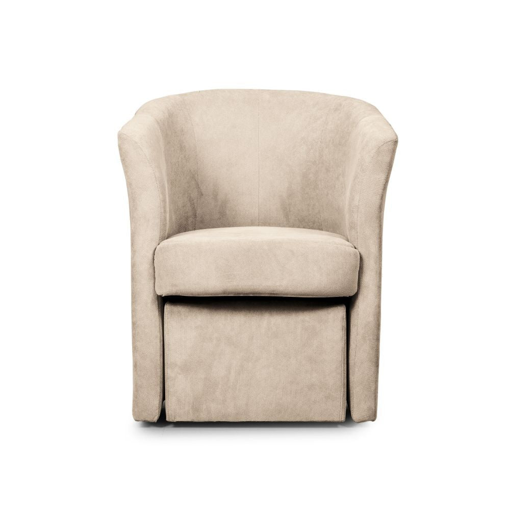 djerba tessuto soro 21 avorio con pouf estraibile, perfetta per aggiungere comfort ed eleganza all’arredamento