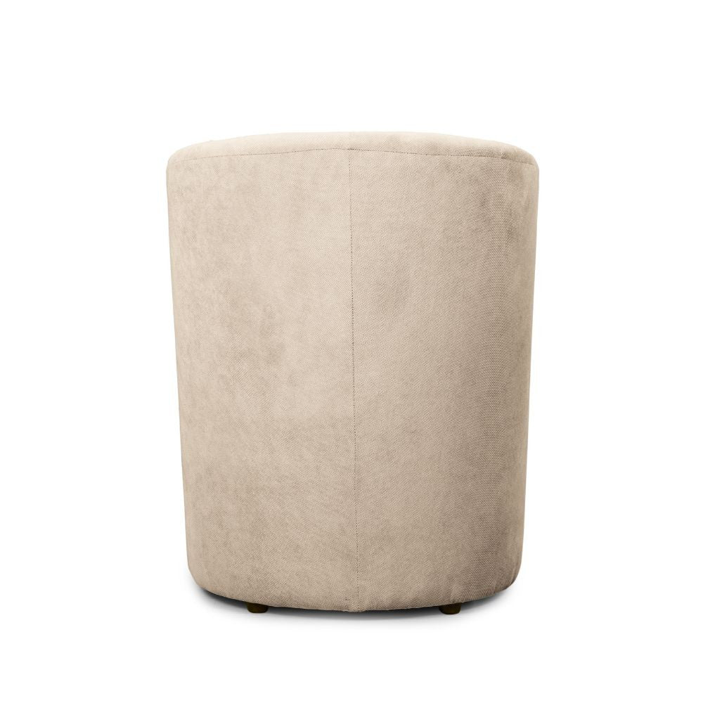 djerba tessuto soro 21 avorio con pouf estraibile, stile contemporaneo con braccioli comodi e seduta avvolgente
