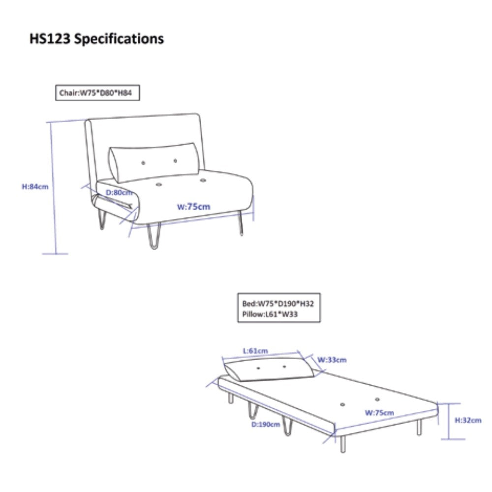poltrona letto quarzo senza braccioli colore mostarda con piedini in metallo, ideale per creare un angolo relax in casa